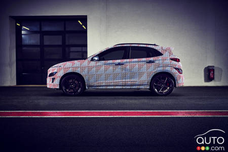Prototype Hyundai Kona N, profil